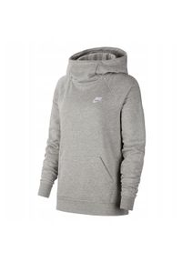 Nike - Bluza Z Kapturem Damska Essentials. Typ kołnierza: kaptur. Kolor: szary