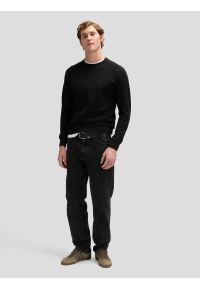 Lee - MESKI SWETER LEE CLEAN RAGLAN SWEATER BLACK 112378518. Długość rękawa: raglanowy rękaw #6