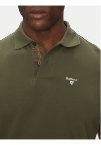 Barbour Polo Tartan MML0012OL51 Khaki Regular Fit. Typ kołnierza: polo. Kolor: brązowy. Materiał: bawełna #2