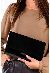 Laura Biaggi - Czarna torebka wizytowa laura biaggi jp43. Kolor: czarny. Styl: wizytowy