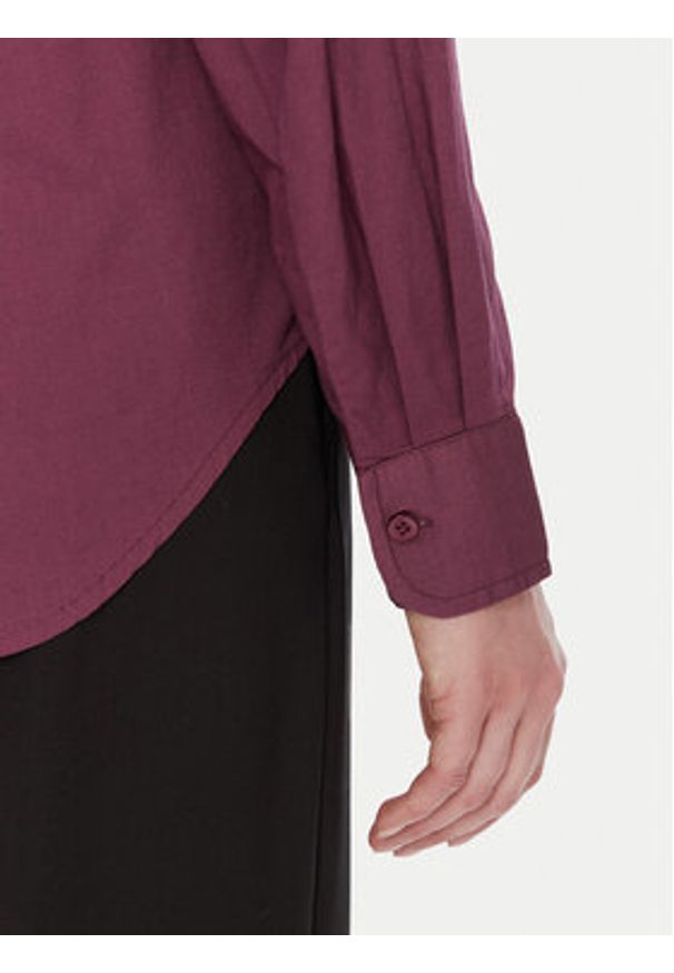 United Colors of Benetton - United Colors Of Benetton Koszula 5WPQDQ0AX Fioletowy Regular Fit. Kolor: fioletowy. Materiał: bawełna