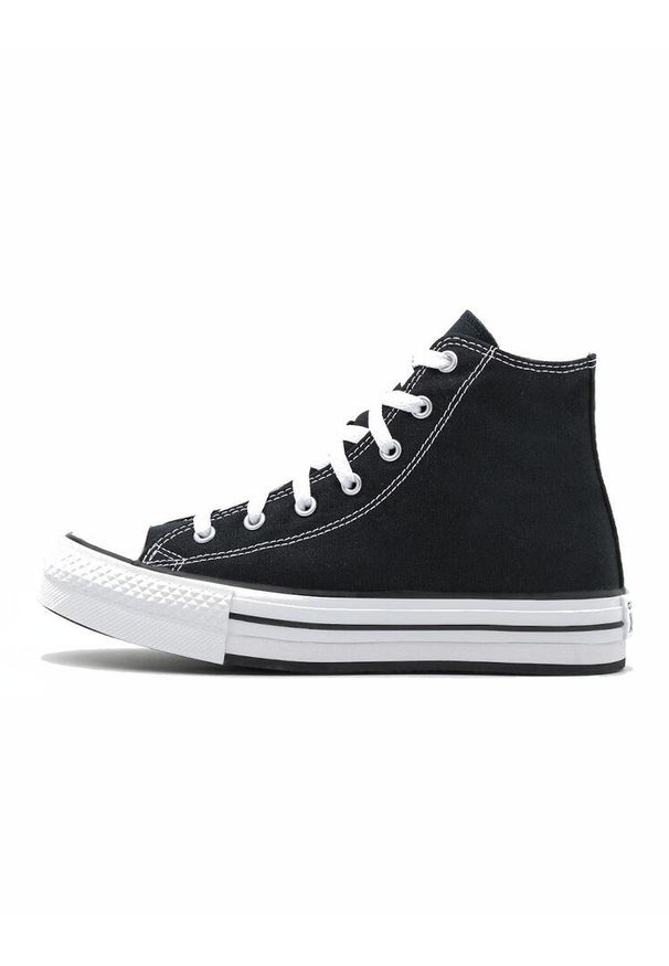 Buty na deskorolkę uniseks Converse Chuck Taylor All Star. Kolor: czarny. Materiał: materiał. Obcas: na platformie. Model: Converse All Star. Sport: skateboard