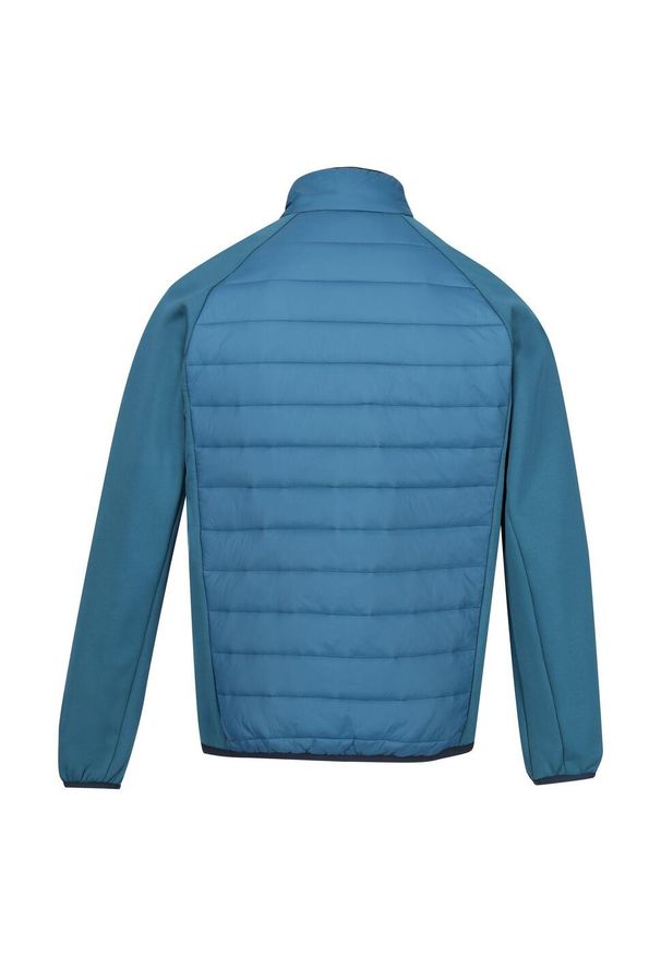 Regatta - Męska Kurtka Hybrydowa Clumber IV Full Zip. Kolor: żółty, wielokolorowy, niebieski, zielony
