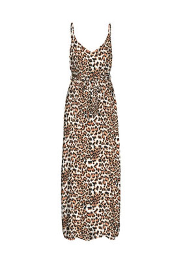 Vero Moda Sukienka letnia Easy 10307995 Brązowy Regular Fit. Kolor: brązowy. Materiał: wiskoza. Sezon: lato