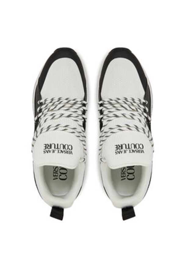Versace Jeans Couture Sneakersy 78YA3SA3 Czarny. Kolor: czarny. Materiał: materiał