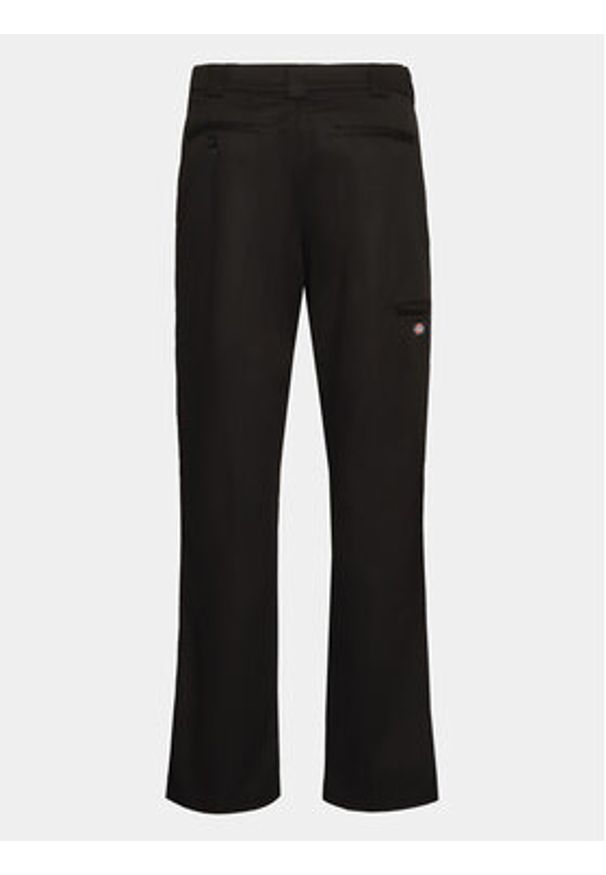 Dickies Spodnie materiałowe Double DK0A4XZE Czarny Slim Fit. Kolor: czarny. Materiał: syntetyk
