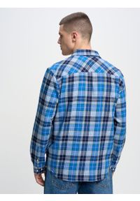 Big-Star - Koszula męska z linii Authentic w kratę niebieska Kilarsi 402. Typ kołnierza: kołnierzyk klasyczny. Kolor: niebieski. Materiał: jeans, materiał, bawełna. Długość rękawa: długi rękaw. Długość: długie. Sezon: lato. Styl: klasyczny #10