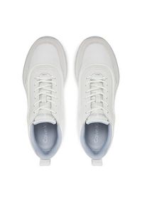 Calvin Klein Sneakersy Runner Lace Up Mesh Mix HW0HW02487 Biały. Kolor: biały. Materiał: skóra