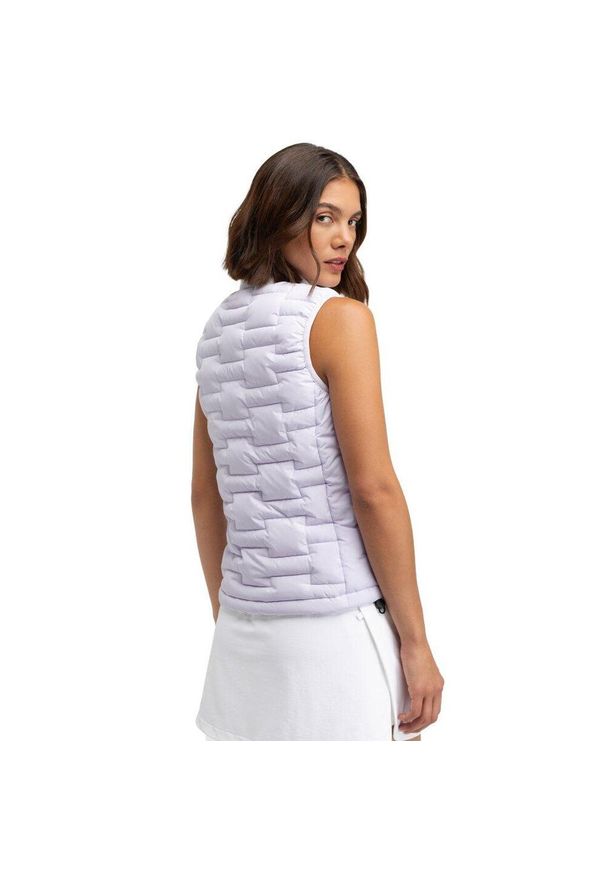 SIROKO - Damska ocieplana kamizelka golfowa Siroko Pinilla Lilac. Typ kołnierza: golf. Kolor: niebieski. Sport: golf