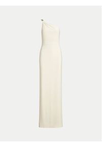 Lauren Ralph Lauren - LAUREN RALPH LAUREN Sukienka wieczorowa 253751483020 Écru Slim Fit. Materiał: syntetyk. Styl: wizytowy #3