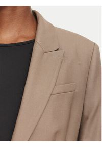 BOSS Marynarka 50564479 Brązowy Slim Fit. Kolor: brązowy. Materiał: wiskoza #3