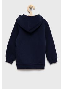Puma bluza dziecięca kolor granatowy z kapturem. Okazja: na co dzień. Typ kołnierza: kaptur. Kolor: niebieski. Materiał: dzianina. Wzór: nadruk. Styl: casual #2