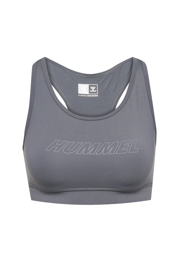 Biustonosz dla kobiet Hummel Te Fundamental. Kolor: szary. Materiał: jersey, materiał. Sport: piłka nożna