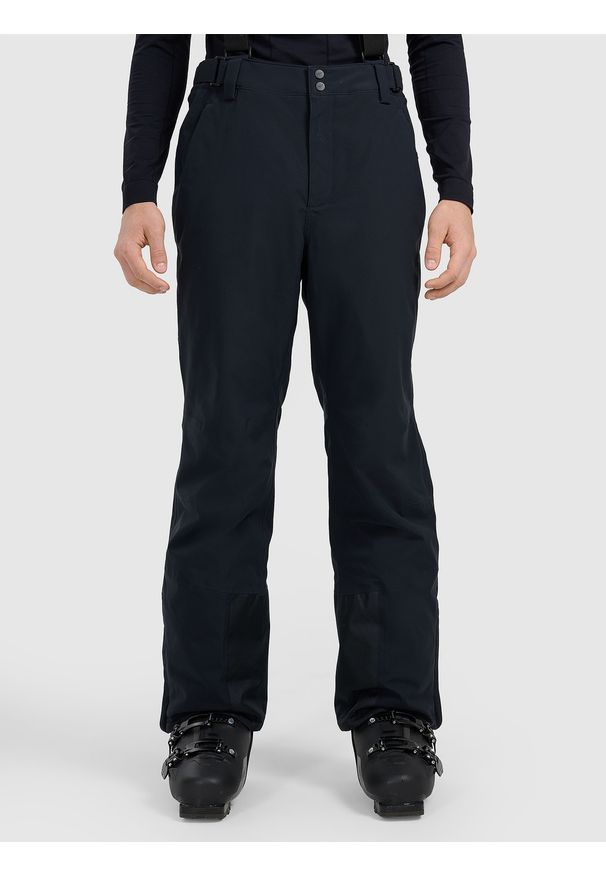 4f - 4F Spodnie narciarskie membrana 5000 męskie - czarne 3XL. Kolor: czarny. Materiał: poliester, materiał. Wzór: gładki. Sezon: zima. Sport: narciarstwo