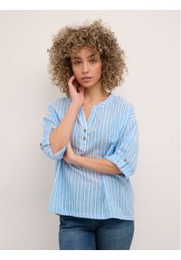 Cream Bluzka Anja 10611289 Niebieski Regular Fit. Kolor: niebieski. Materiał: bawełna #1