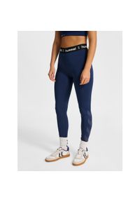 Damskie legginsy Hummel Pulse. Kolor: niebieski, wielokolorowy, zielony. Sport: fitness #1