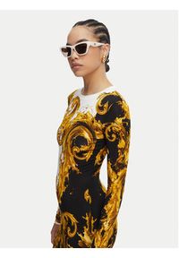 Versace Jeans Sukienka codzienna 80HAO9P0 JS547 Czarny Slim Fit. Okazja: na co dzień. Kolor: czarny. Materiał: wiskoza. Typ sukienki: proste. Styl: casual #3