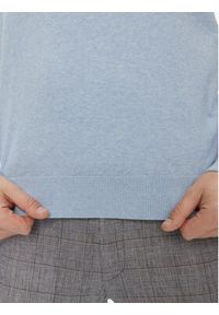 Bugatti Sweter 7300 95510 Błękitny Regular Fit. Kolor: niebieski. Materiał: bawełna #5