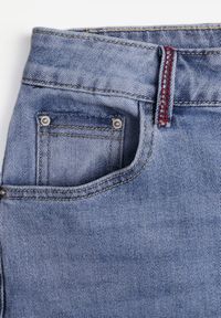 Born2be - Niebieskie Jeansy z Bawełną Szerokie z Wysokim Stanem Artilla. Okazja: na co dzień. Stan: podwyższony. Kolor: niebieski. Styl: casual, elegancki #8