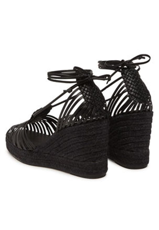 Weekend Max Mara Espadryle Quirino 2515521115670 Czarny. Kolor: czarny. Materiał: skóra