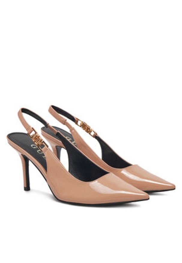 Guess Szpilki FLPNAS PAF05 Beżowy. Kolor: beżowy. Materiał: skóra. Obcas: na szpilce