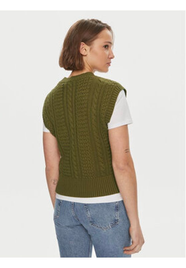 GESTUZ - Gestuz Sweter Carla 10906271 Zielony Regular Fit. Kolor: zielony. Materiał: bawełna