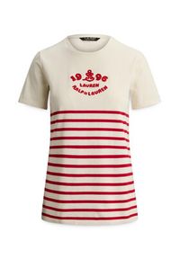 Lauren Ralph Lauren - LAUREN RALPH LAUREN T-Shirt 200B21056002 Écru Relaxed Fit. Materiał: bawełna #2