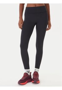 Reebok Legginsy RK25311CCW Czarny Slim Fit. Kolor: czarny. Materiał: syntetyk