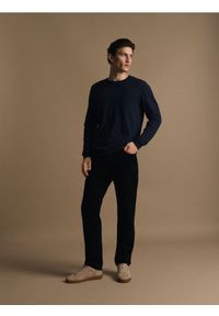 Reserved - Sweter z domieszką kaszmiru - granatowy. Kolor: niebieski. Materiał: kaszmir #1