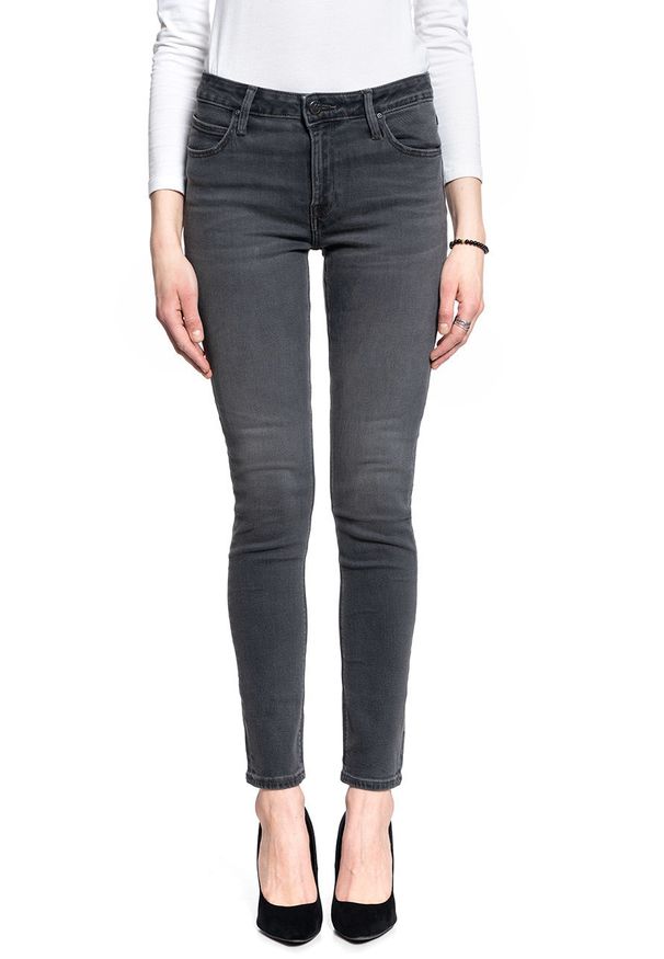 Lee - DAMSKIE SPODNIE JEANSOWE LEE ELLY BLACK FLOW L305CPRW 112105969