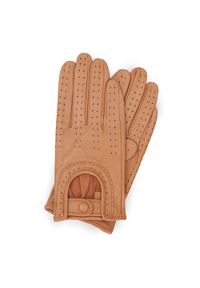 Wittchen - Damskie rękawiczki skórzane samochodowe. Materiał: skóra. Wzór: aplikacja. Styl: elegancki #1