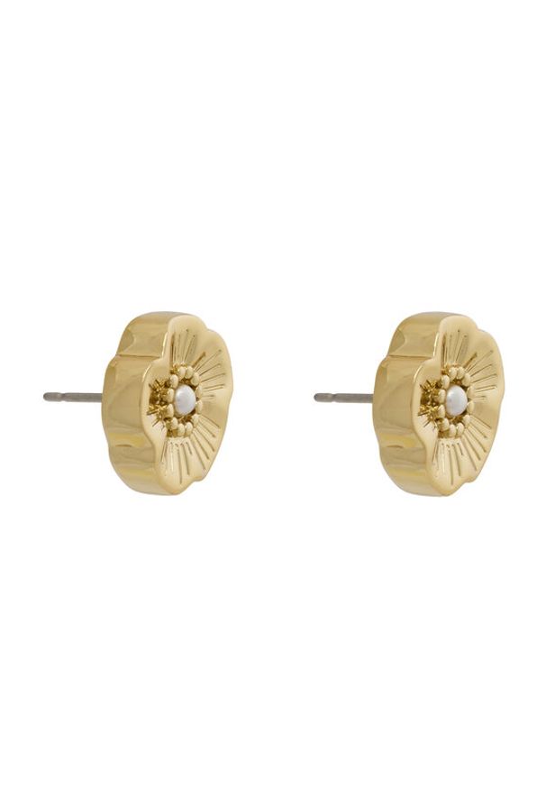 Coach Kolczyki 37527562 Złoty. Materiał: metalowe. Kolor: złoty