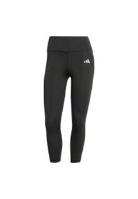 Adidas - Legginsy Optime Essentials Stash 3/4. Kolor: czarny. Materiał: materiał