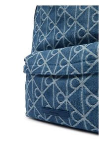 Calvin Klein Plecak Emblem Aop Denim Round Backpack LV04D3429G Niebieski. Kolor: niebieski. Materiał: materiał #5