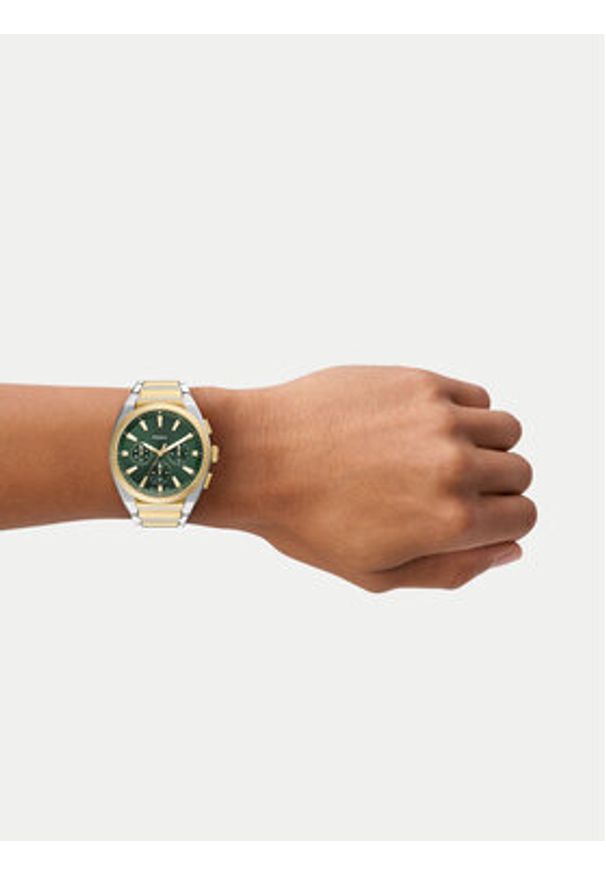 Fossil Zegarek Everett Chronograph FS6106 Złoty. Kolor: złoty