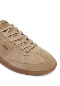 BOSS Sneakersy Brenta 50568884 Beżowy. Kolor: beżowy. Materiał: skóra, zamsz #4