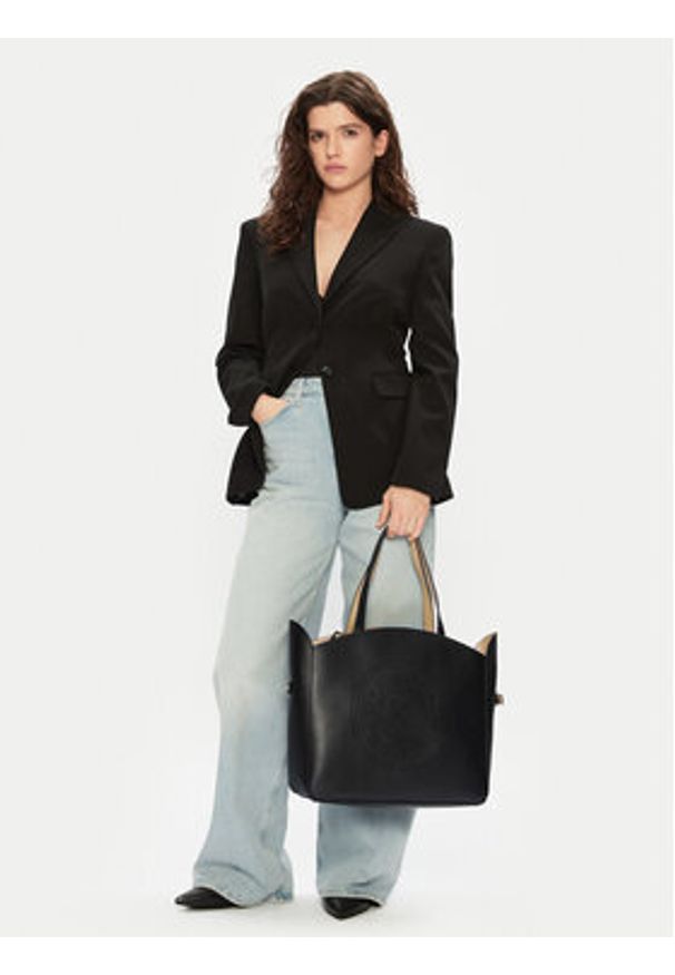 Karl Lagerfeld - KARL LAGERFELD Torebka A1W30216 Czarny. Kolor: czarny. Materiał: skórzane