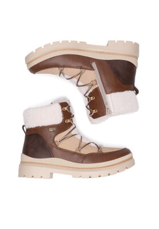 Remonte Trzewiki D0C80-22 Brązowy. Kolor: brązowy. Materiał: skóra