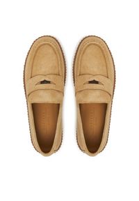 Weekend Max Mara Półbuty Kapokloafer 2525526054600 Beżowy. Kolor: beżowy. Materiał: zamsz, skóra #4