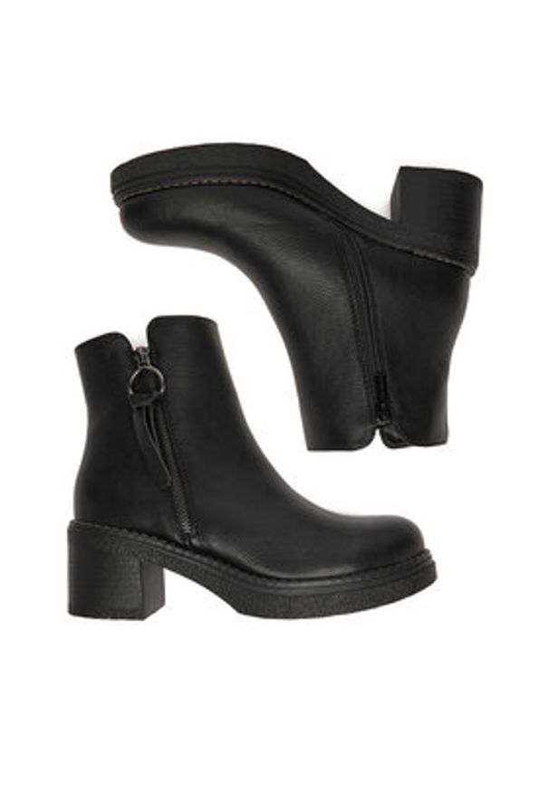 Clara Barson Botki CEO-WS6570-07 Czarny. Kolor: czarny. Materiał: materiał, syntetyk