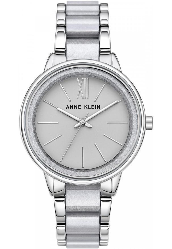 Zegarek damski Anne Klein AK-1413LGSV srebrny. Kolor: srebrny