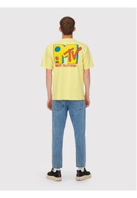 Only & Sons T-Shirt MTV 22022779 Żółty Relaxed Fit. Kolor: żółty. Materiał: bawełna #7