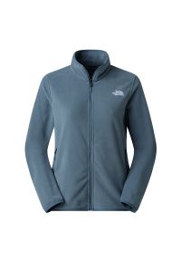 Bluza damska The North Face 100 Glacier Full-Zip Fleece 0A8D2F0U31 - niebieska. Kolor: niebieski. Materiał: polar, dzianina, poliester. Styl: klasyczny. Sport: narciarstwo #1