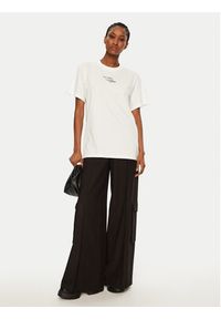 Hugo - HUGO T-Shirt Vintage Tee 50533958 Biały Relaxed Fit. Kolor: biały. Materiał: bawełna. Styl: vintage #5