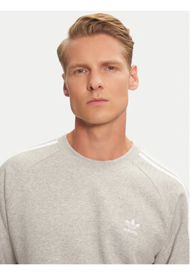 Adidas - adidas Bluza adicolor Classics 3-Stripes IM4514 Szary Regular Fit. Kolor: szary. Materiał: bawełna