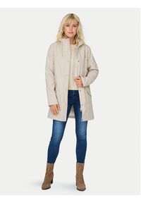 only - ONLY Kurtka przeciwdeszczowa Sally 15206116 Beżowy Regular Fit. Kolor: beżowy. Materiał: syntetyk #5