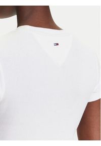 Tommy Jeans T-Shirt DW0DW21421 Écru Slim Fit. Materiał: bawełna #5