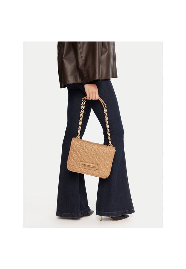 Love Moschino - Torebka LOVE MOSCHINO. Kolor: beżowy