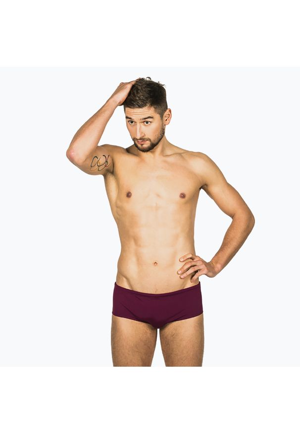Slipy kąpielowe męskie FINIS Aqua Short Solid. Kolor: czerwony