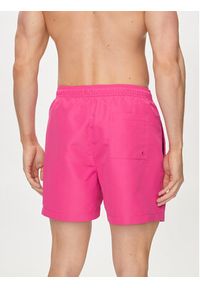 Calvin Klein Swimwear Szorty kąpielowe KM0KM01004 Różowy Regular Fit. Kolor: różowy. Materiał: syntetyk #4